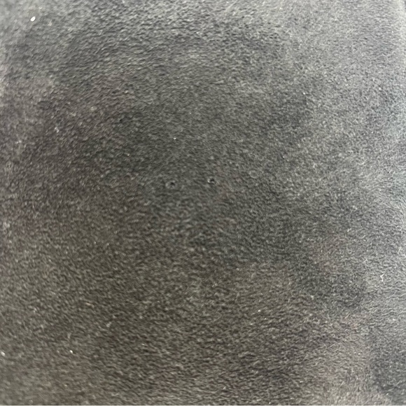 Vintage Frenchy of California Suede Crossbody Bag Black Gold Chain Strap USA - Picture 12 of 12